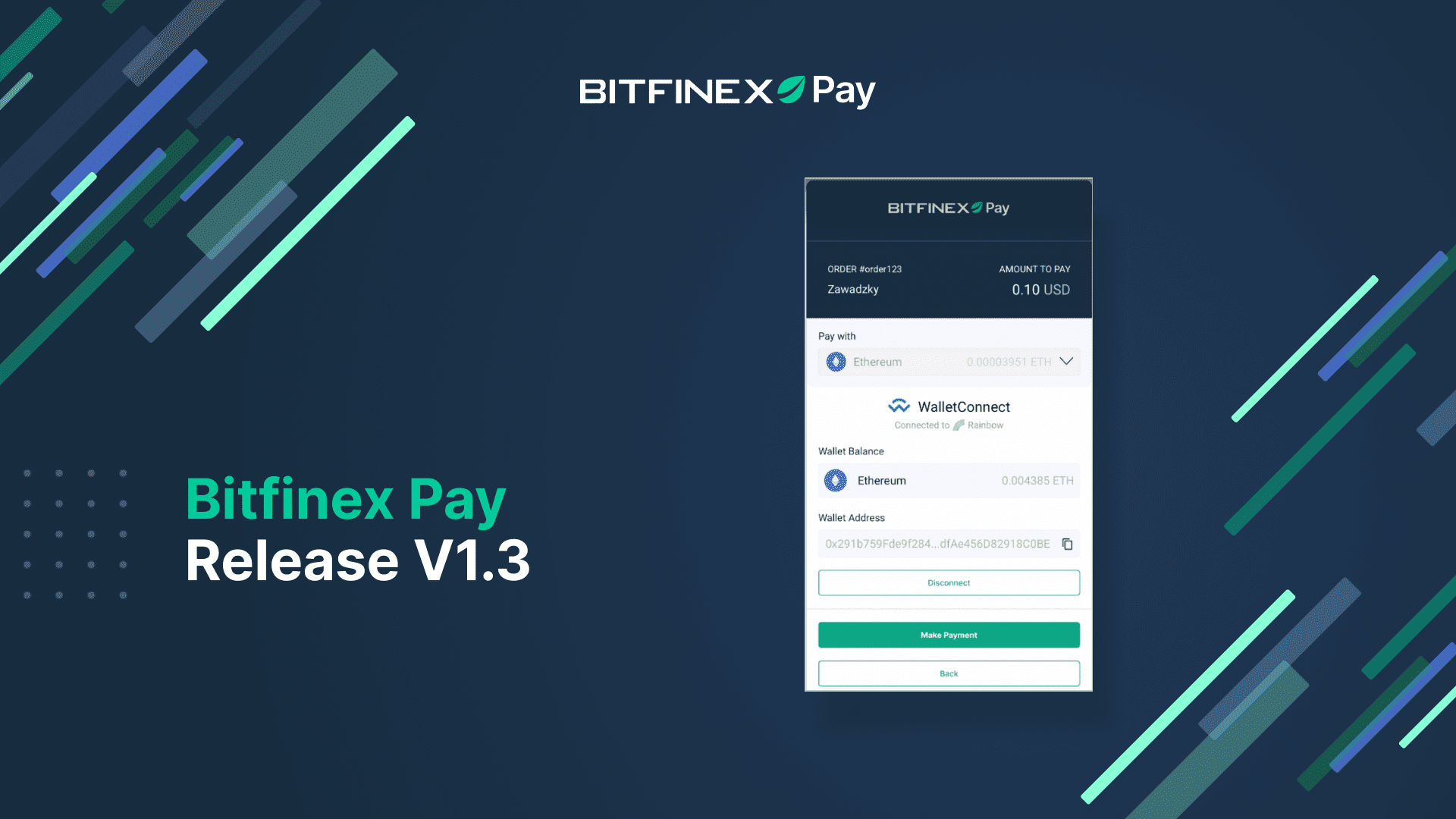 Bitfinex Pay updates