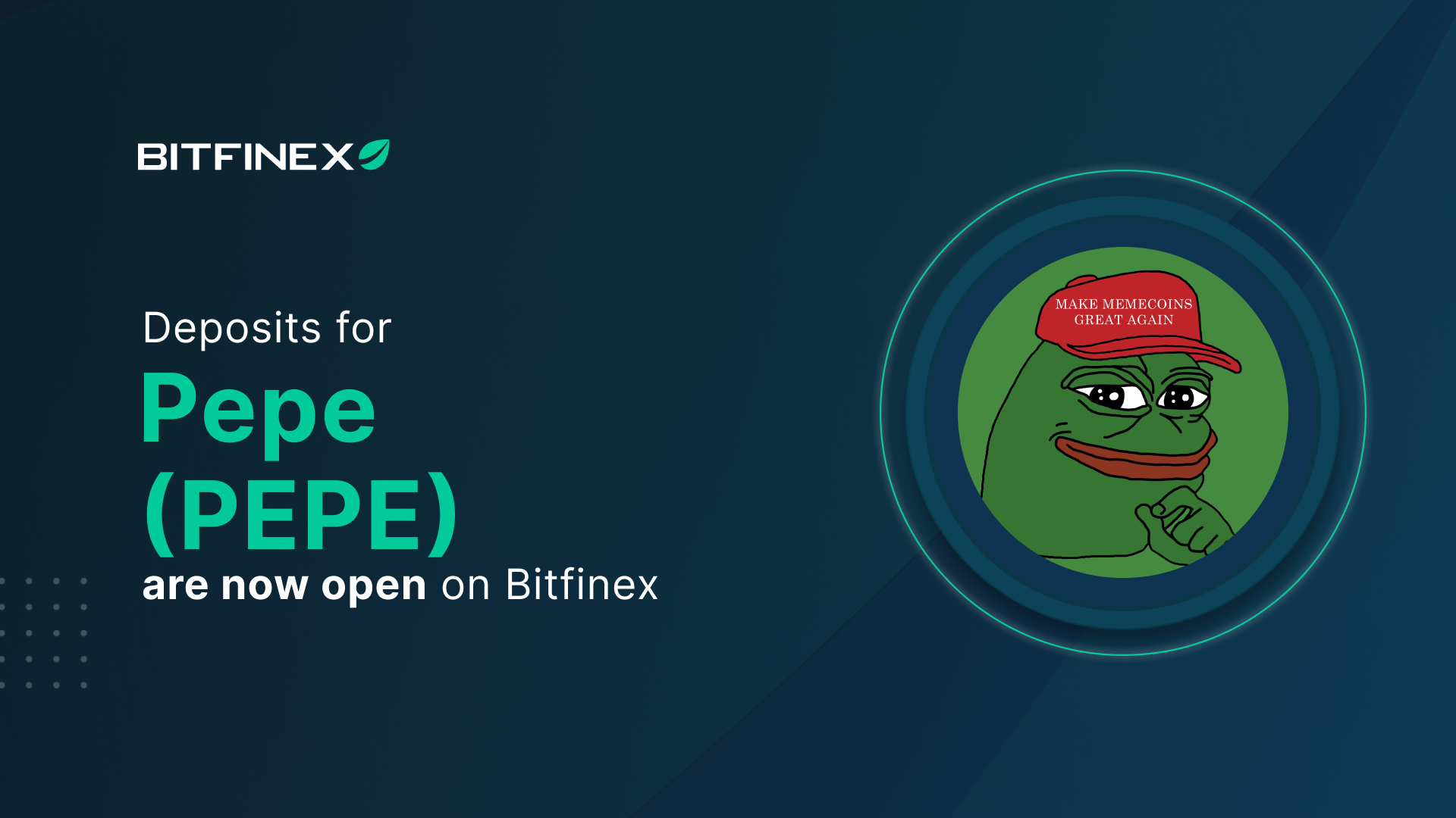 Bitfinex To List Pepe Token Bitfinex Blog