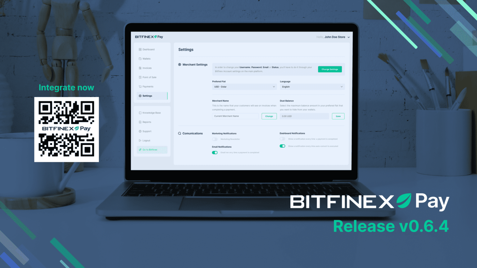 Bitfinex Pay - Release V0.6.4 - Bitfinex blog